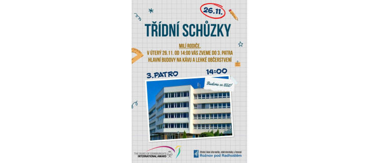 Třídní schůzky - občerstvení